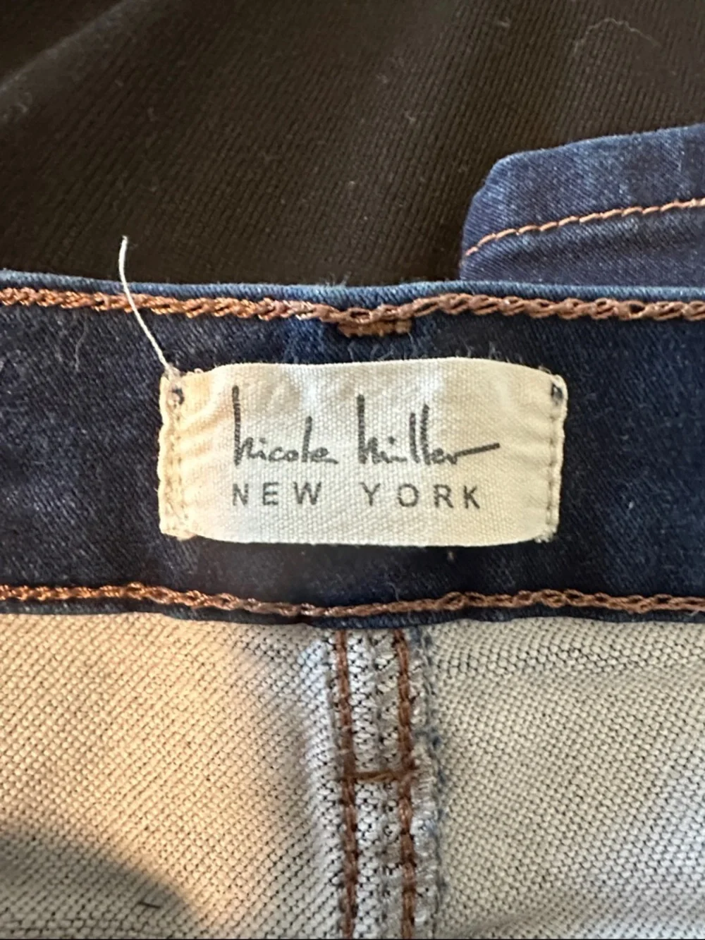 Nicole Miller Dark Blue Skinny Jeans - Picture 5 of 6